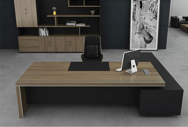 钢木结合办公桌